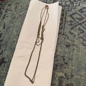 Express 16” -34” multi chain w acrylic beads aged look long chains